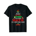 thumbnail image 1 of T-shirt de Noël Professeur de Mathématiques - Elf Noël Cheer - Noir - TG, 1 of 2