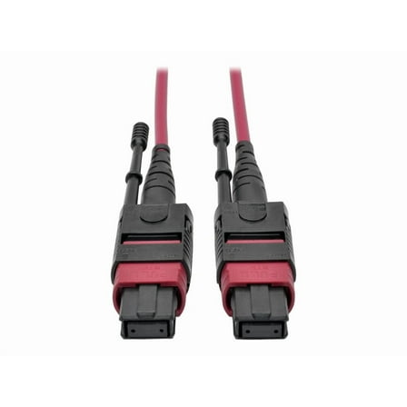 Tripp Lite 10M 40/100GbE MTP/MPO OM4 Plenum-Rated Multimode Patch Cable, Magenta