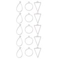 thumbnail image 1 of 45pcs Bezel Pendant Blanks Charms Hollow Mold Pendant for Resin Jewelry Making, 1 of 4