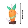 thumbnail image 3 of VBXOAE Easter Carrot Inflatable Model for Outdoor Party Decorations,Festive Garden Centerpiece Holiday Celebrations,Easy Setup and Storage,Suit for Themed Photo Shoots and Family Fun,Orange, 3 of 9