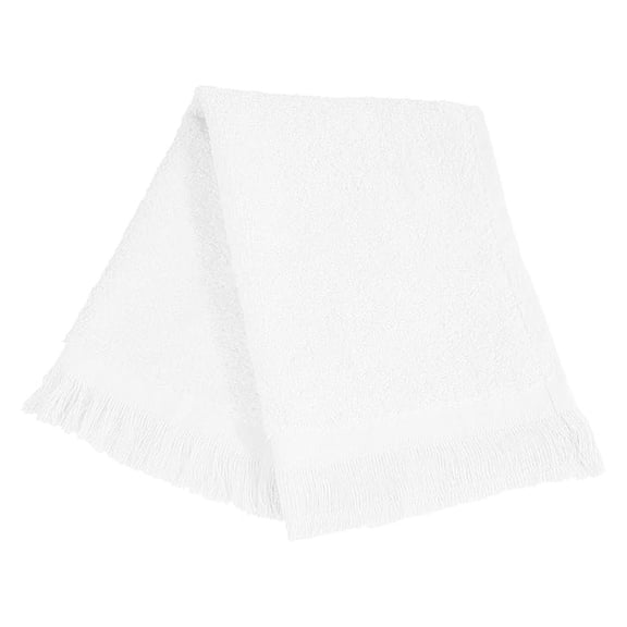 (12 Pack Set of 12- Promotional Priced Fingertip Towels (White)
