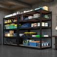 thumbnail image 6 of HOKEEPER Heavy Duty Storage Shelves 5-Tier Adjustable Garage Shelves for Storage 2600LBS, 48"W x 24"D x 72.05"H Commercial Industrial Shelving Units for Garage Pantry Kitchen Black, 6 of 8