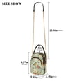 thumbnail image 2 of FORMRS Crossbody Bag for Women Quilted Travel Shoulder Cell Phone Purse with Chain Strap Handbag, Green Floral Pattern, 2 of 7