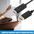 thumbnail image 6 of DisplayPort to HDMI-Compatible Cable for Connecting Laptops/Desktops to Monitors, Projectors, or HDTVs with Up to 1080p Resolution, 6 of 7