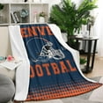 thumbnail image 2 of Football Fans Blanket Gifts for Football Fans City Classic Football Throw Blanket Football Gifts for Men Women Fan Lightweight Cozy Plush Flannel Fleece Travel Bedding Blanket 50" X 60" Inches, 2 of 5
