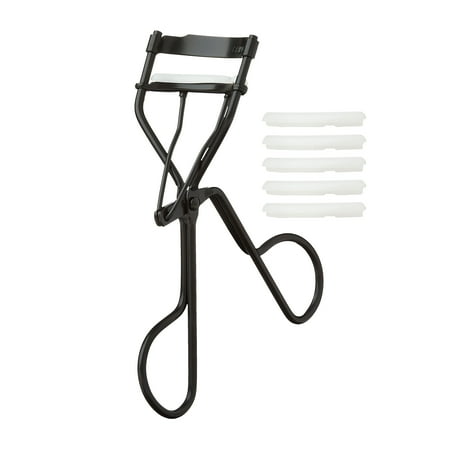 Equate Metal Eyelash Curler with 5 Refill Pads, Black