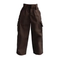 thumbnail image 4 of Figura de acción a escala 1:12, ropa, pantalones de vestir, mini muñeca de tela, accesorios de vestuario de moda para figuras de muñecos masculinos de Marrón, 4 of 10