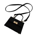 thumbnail image 3 of Bolso de hombro tipo bandolera para mujer, elegante, con correa ajustable Negro, 3 of 9