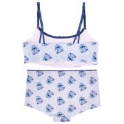 Stitch Junior's 2-Piece Bralette and Boyshort Set, Size Small to Extra Large