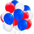 thumbnail image 2 of 2026 30pcs , 12 Inch Latex Balloons Red White Blue Balloons For Party, 2 of 4
