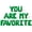 Green, variant on Letter Balloons - YOU ARE MY FAVORITE 16" Inch Alphabet Letters Foil Mylar Balloon Birthday Party Banner (Blue)