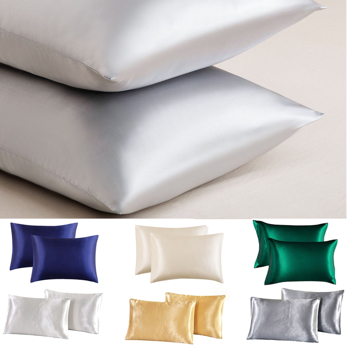 Aofa 2Pcs 100% Satin Pillowcase with Zipper, Softer Than Silk Pillowcase for Hair & Skin, Cooling Pillow case, Satin Pillow Case Cover, Vegan Silk Satin Pillowcase | Walmart Canada Aofa 2Pcs 100% Satin Pillowcase with Zipper, Softer Than Silk Pillowcase for Hair & Skin, Cooling Pillow case, Satin Pillow Case Cover, Vegan Silk Satin Pillowcase | Walmart Canada