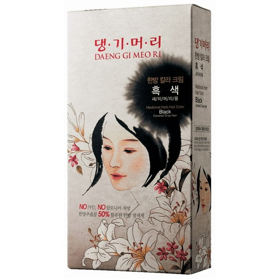 Daeng Gi Meo Ri Herbal Cream Hair Dye - Color : Black