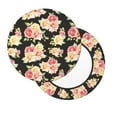 thumbnail image 3 of Goofa Rose Flowers Printed Stool Covers Round, Waterproof Round Bar Stool Covers Anti-Slip Round Bar Stool Seat Cover with Elastic Bands Durable -13 inch, 3 of 7