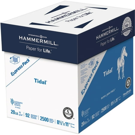 50sht Paper - Hammermill, HAM163120, Tidal MP Paper Express Pack, 2500 / Carton, White