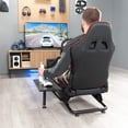 thumbnail image 4 of VIVO Racing Simulator Cockpit, Wheel Stand, Reclining Seat, Gear Mount, Shelves, 4 of 8