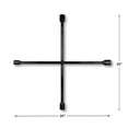 thumbnail image 5 of Performance Tool W11 25 In. Truck SAE/Metric 4-Way Cross Lug Wrench, Black, 5 of 6