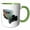 Green/White, variant on 3drose, Classic Green Woody Delivery Truck, 11oz Mug