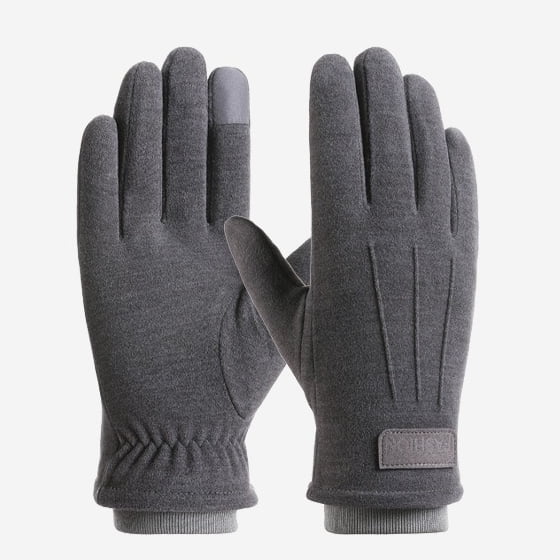 Classic Men's or Women' Thermal Winter Gloves, Windproof Fleece-Lined Touchscreen Gloves for Men, Cold Weather Driving, Cycling and Outdoor Activities