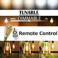 thumbnail image 4 of FSLiving J-Type Track Pendant Light with Retro Black Cone Shade, E26 Smart LED Edison Bulbs White Gimbaled LED Light for Kitchen Island Sloped Ceiling,Customizable - 3 Lights, 4 of 9