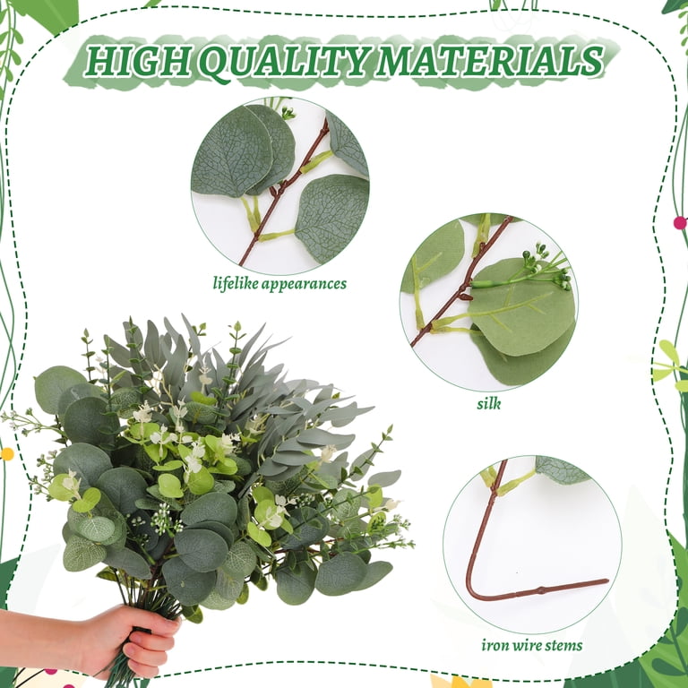 Armscye 100-Piece Artificial Eucalyptus Stem Bundle photo 3