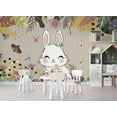 thumbnail image 3 of Muravie Cute Bunny and Butterfly Wallpaper, 3 of 3