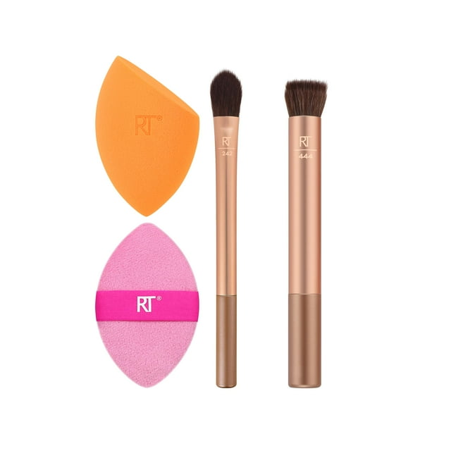 Set de regalo navideño Real Techniques Matte & Merry con 4 piezas