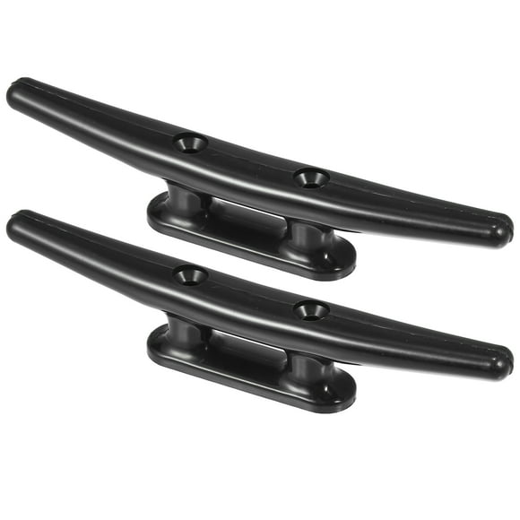 Unique Bargains 2pcs 8 Inch 200mm Plastic Boat Cleat Rope Cleat Boat Dock Cleats Universal for Marine Boat Ship