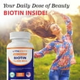 thumbnail image 4 of Vitamatic Biotin 10,000 mcg for Stronger Hair, Skin & Nails - 365 Vegan Tablets- Also Called Vitamin B7, 4 of 10