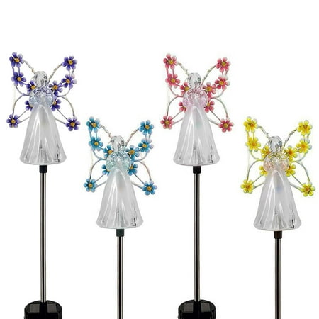 

Solar Angel Lights for Cemetery | Garden Light Solar Powered Waterproof Decorative | Automatic Light on at Night Stake Garden Lights for Yard Lawn Pathway Grave Cemetery Patio
