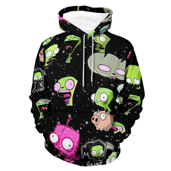 Invader Zim Hoodie Unisex 3d Novelty Hoodies Graphic Hoodies Pullover Sweatshirts For Men Women Teen S