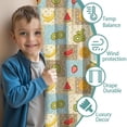 thumbnail image 3 of Pioneer Flower Floral Print Pattern Insulated Teens Curtains Set Of 2, Bedroom Essentials, Toddler Room Decor 42"x84", 3 of 5