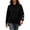 01-Black, variant on Yutgune Womens Hoodies Oversized Hoodies For Women Side Split Hem Long Sleeve Casual Sweatshirt