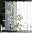 thumbnail image 3 of Ambesonne Japanese Shower Curtain, Romantic Sakura Blooms Art, 69"Wx84"L, Pale Sage, 3 of 4