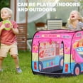 thumbnail image 5 of Yexmas Ice Cream Car Pop Up Tent with Carrying Case, Playhouse Indoor and Outdoor Kids Play Tent for Boys and Girls Children 3+ Years Gift, 5 of 7