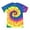 Neon Rainbow, variant on Colortone Tie Dye T-Shirts Rainbow Adult Sizes, Men 100% Cotton