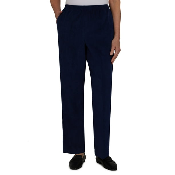 Alfred Dunner Womens Corduroy Short Length Pant