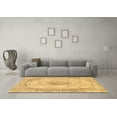 thumbnail image 3 of Ahgly Company Indoor Square Abstract Brown Modern Area Rugs, 4' Square, 3 of 4