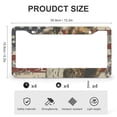 thumbnail image 3 of American Flag with Squirrel License Plate Cover 2 Pieces Holiday Memorial Day Car Tags Frames Holder for Women 2 Round Holes Quality Aluminum Metal License Plate Frame, 3 of 6