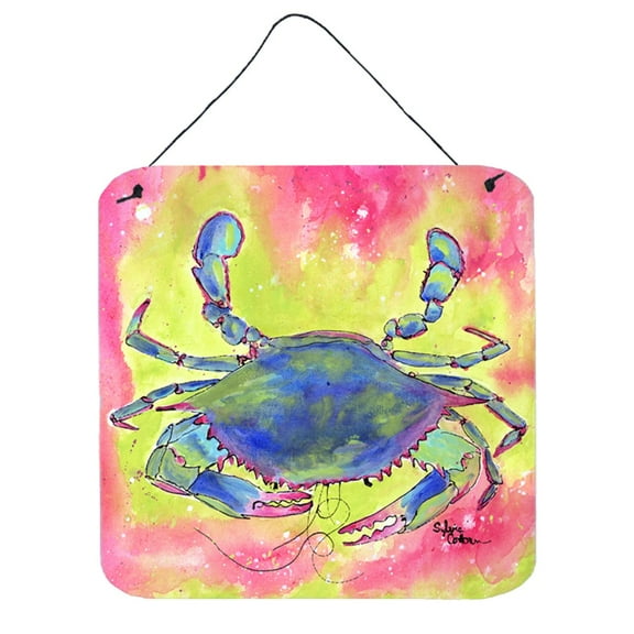 Carolines Treasures 8343DS66 Crab Wall or Door Hanging Prints 6HX6W multicolor