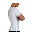 thumbnail image 2 of Men's Insta Slim VS00Z1 V-Neck Compression Shirt With Side Zipper (White 3XL), 2 of 10