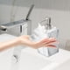 thumbnail image 1 of Dispensador de loción, botella con bomba, contenedor de jabón de 500ml, contenedor de líquidos para baño, dispensador de gel de baño vacío para el , textura de textura de borde blanco perfecl Dispensador de jabón, 1 of 8