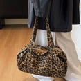 thumbnail image 5 of Hsqqdc Leopard Print Large Capacity Canvas Shoulder Tote Bag, Casual Hobo Handbag for Daily Commute Work, 5 of 7