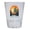 Clear, variant on Kuala Lumpur Malaysia Design A Souvenir 2 oz Round Shot Glass Orange