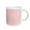 White, variant on 3drose, Pretty Pink and White Chevron Stripes, 15oz Mug