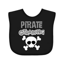 Inktastic Pirate in Training Boys Baby Bib