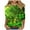 #328-Green, variant on Craaazy Ladies' St. Patrick's Day Printed Round Neck T-shirt Leisure Tops Gifts