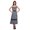 Black3, variant on Moomaya Printed Adjustable Shoulder Strap Women Casual Sleeveless Long Dress