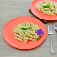 thumbnail image 4 of GHSDFBB 10 Inch Plastic Plates, Large Plates, Dinner Plates, Set of 9 (Peach), 4 of 4