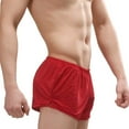 thumbnail image 2 of Sngxgn Men's Breathable Trunks Underwear Covered Band(Red,M), 2 of 7